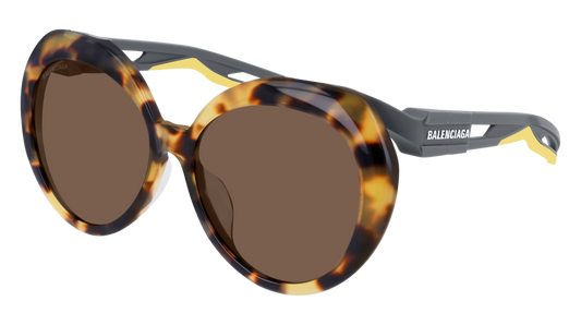 Balenciaga Sunglass Woman Havana Grey Brown