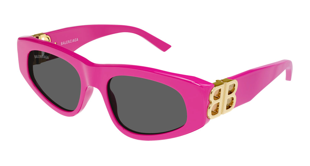 Balenciaga Sunglass Woman Pink Gold Grey