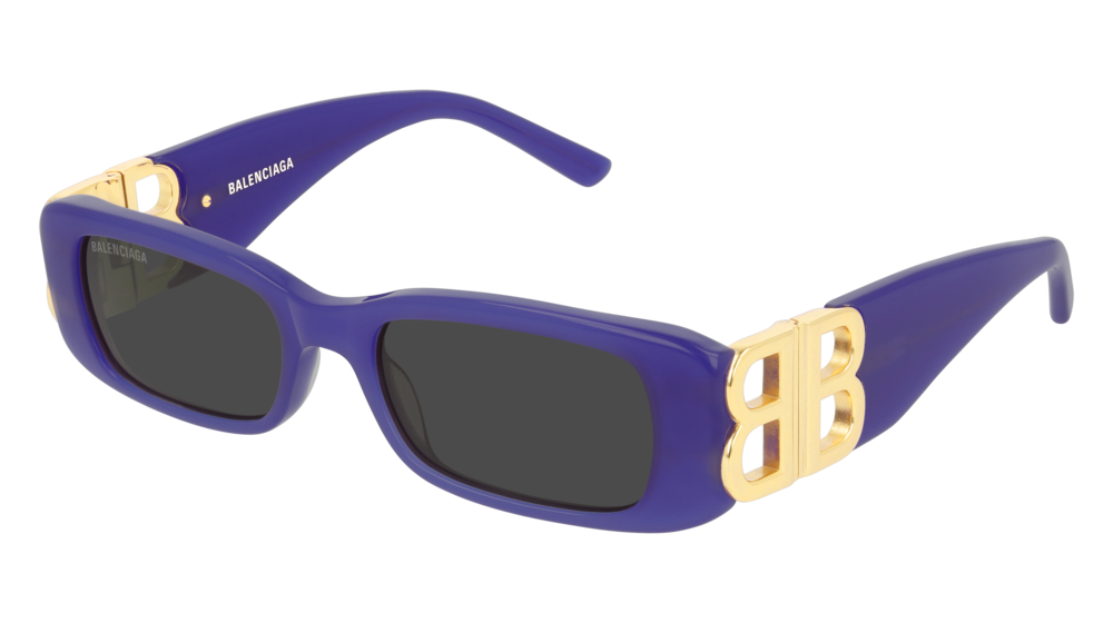 Balenciaga Sunglass Woman Violet Gold Grey