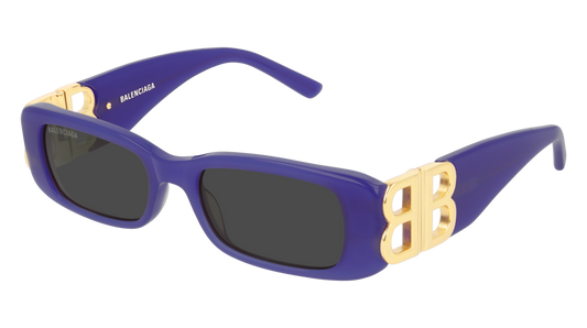 Balenciaga Sunglass Woman Violet Gold Grey