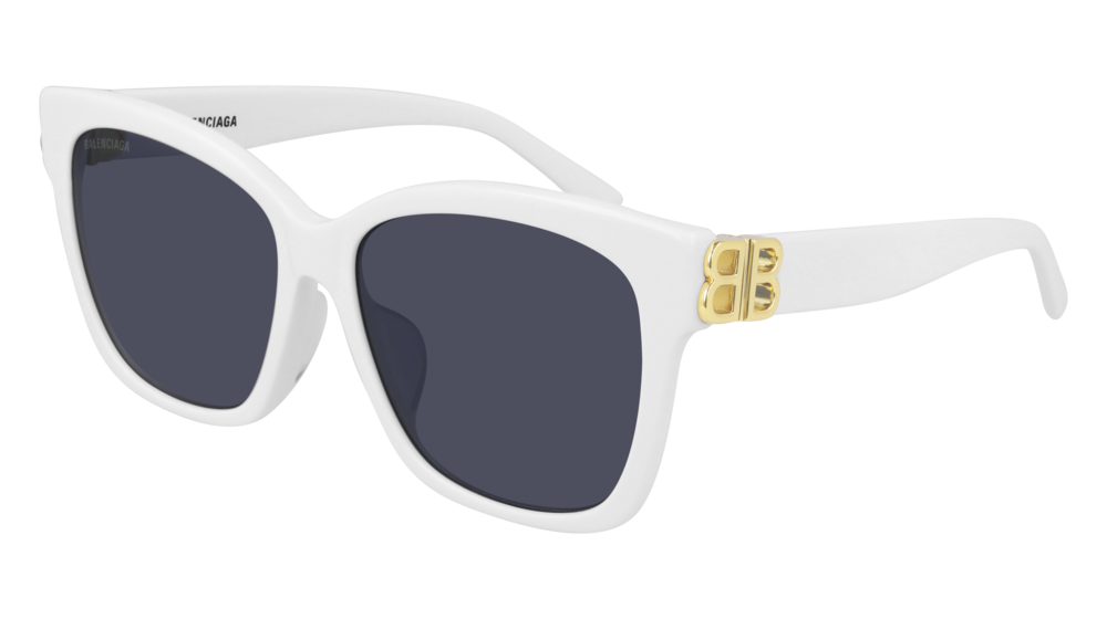 Balenciaga Sunglass Woman White Gold Blue