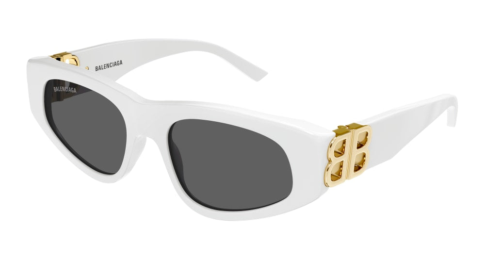 Balenciaga Sunglass Woman White Gold Grey