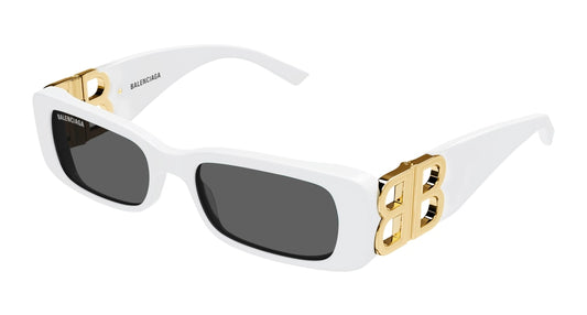 Balenciaga Sunglass Woman White Gold Grey