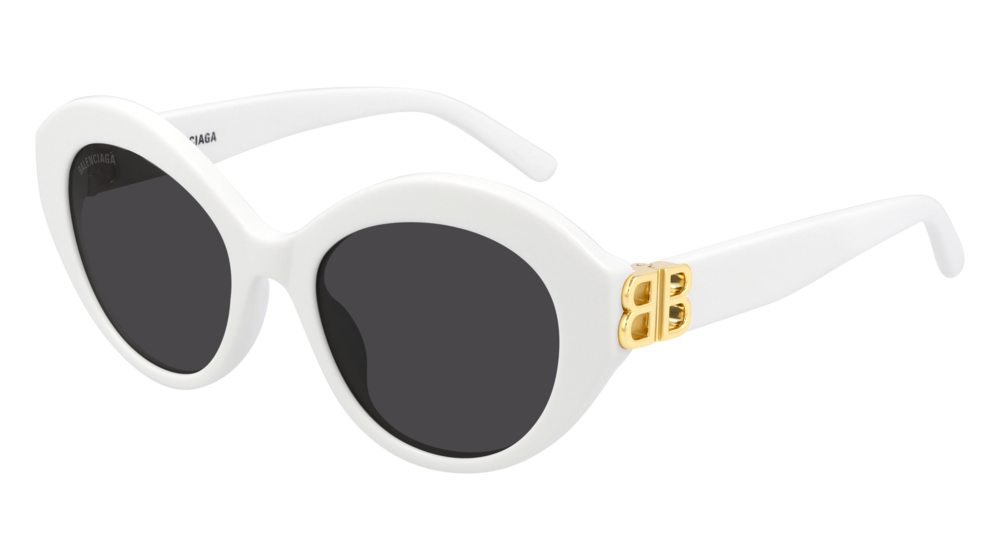 Balenciaga Sunglass Woman White Gold Grey