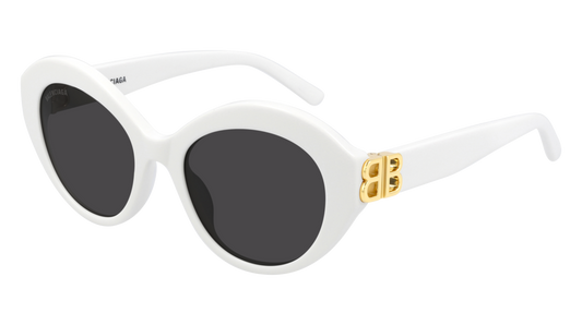 Balenciaga Sunglass Woman White Gold Grey