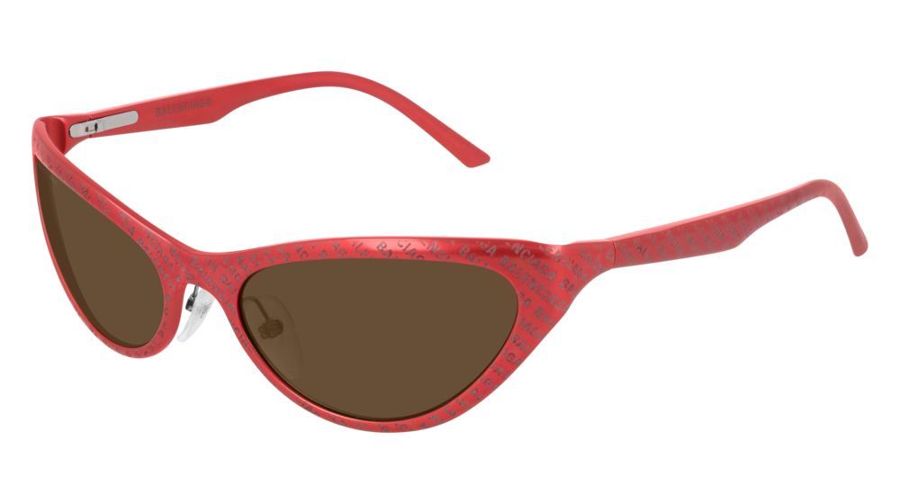 Balenciaga Sunglass Woman Red Red Brown