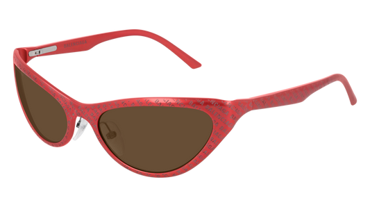 Balenciaga Sunglass Woman Red Red Brown