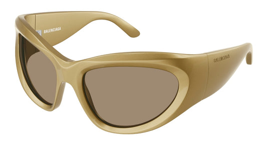 Balenciaga Sunglass Woman Gold Gold Brown