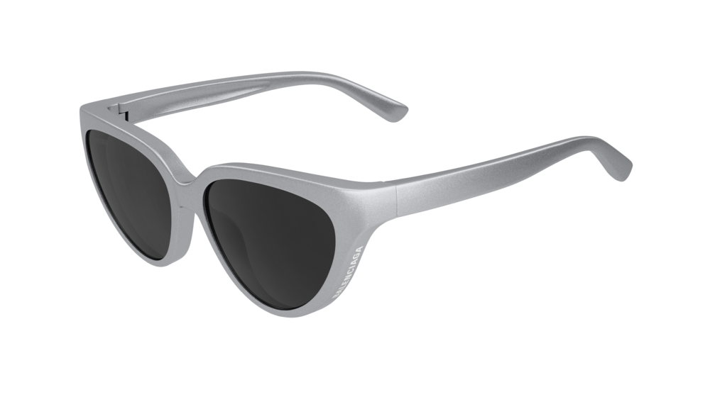 Balenciaga Sunglass Woman Silver Silver Grey