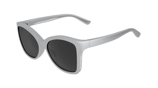 Balenciaga Sunglass Woman Silver Silver Grey