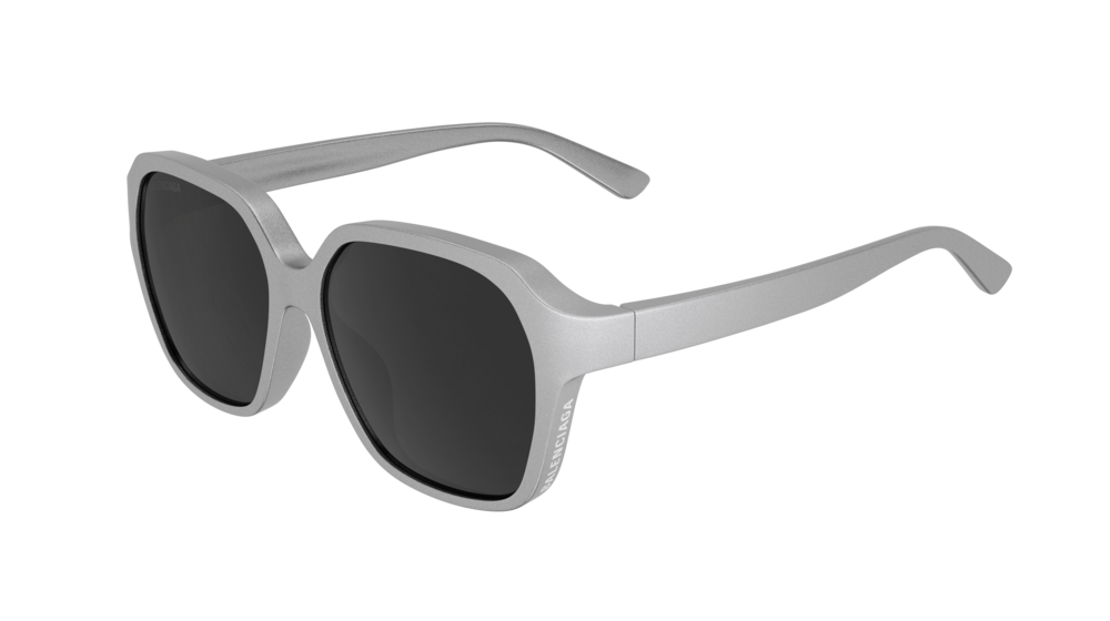 Balenciaga Sunglass Woman Silver Silver Grey