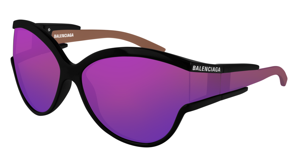 Balenciaga Sunglass Woman Black Black Violet