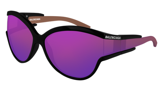 Balenciaga Sunglass Woman Black Black Violet