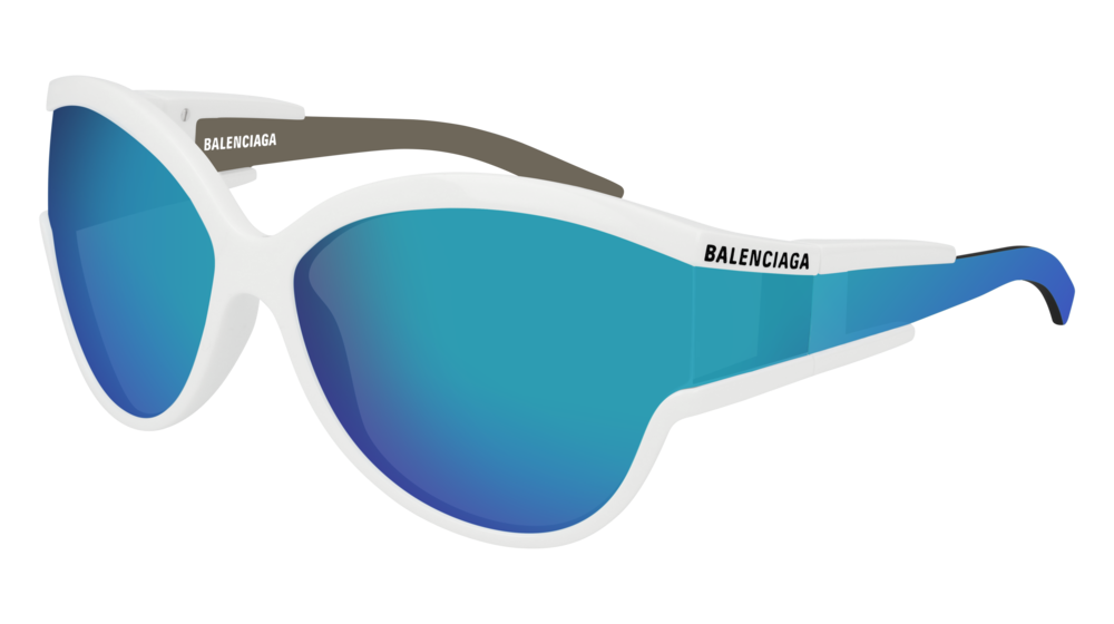 Balenciaga Sunglass Woman White White Blue