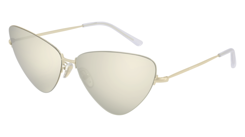 Balenciaga Sunglass Woman Gold Gold White