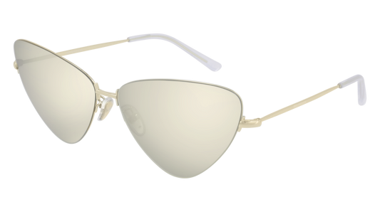 Balenciaga Sunglass Woman Gold Gold White