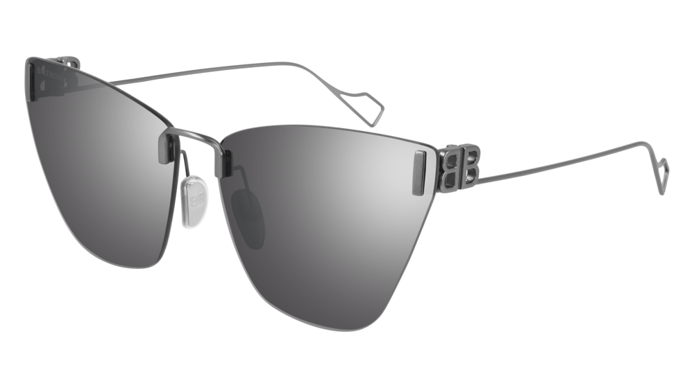 Balenciaga Sunglass Woman Silver Silver Silver