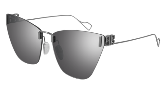 Balenciaga Sunglass Woman Silver Silver Silver