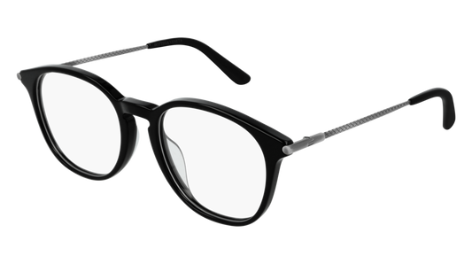 Bottega Veneta Optical Frame Man Black Silver Transparent