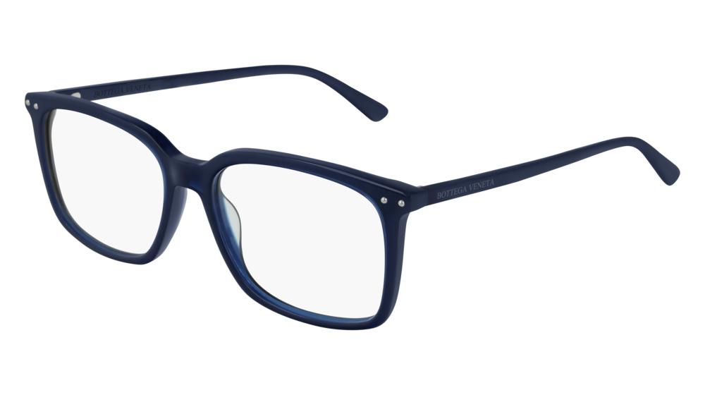 Bottega Veneta Optical Frame Man Blue Blue Transparent