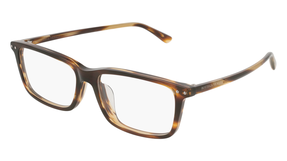 Bottega Veneta Optical Frame Man Brown Brown Transparent