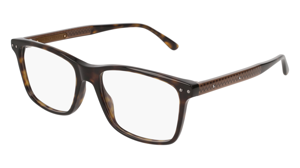 Bottega Veneta Optical Frame Man Havana Brown Transparent