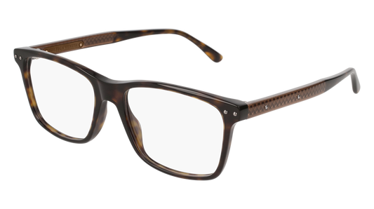 Bottega Veneta Optical Frame Man Havana Brown Transparent