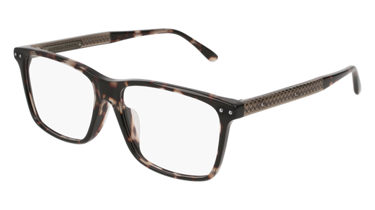 Bottega Veneta Optical Frame Man Havana Brown Transparent