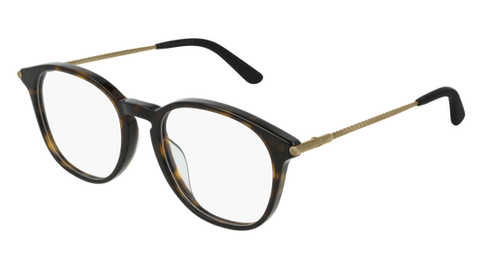 Bottega Veneta Optical Frame Man Havana Gold Transparent