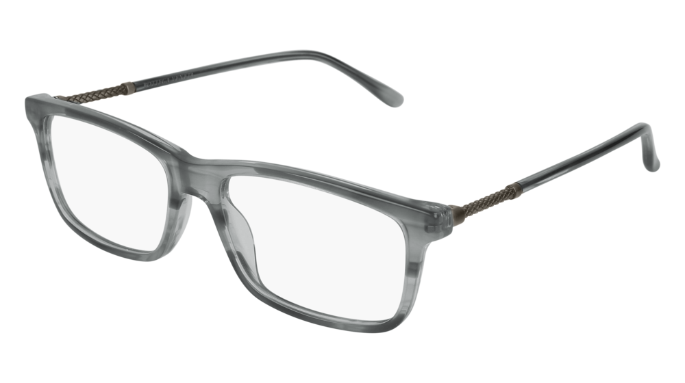 Bottega Veneta Optical Frame Man Havana Silver Transparent