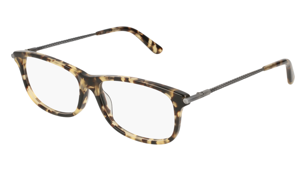 Bottega Veneta Optical Frame Man Havana Silver Transparent