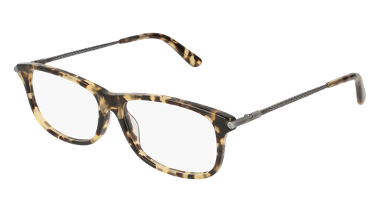 Bottega Veneta Optical Frame Man Havana Silver Transparent