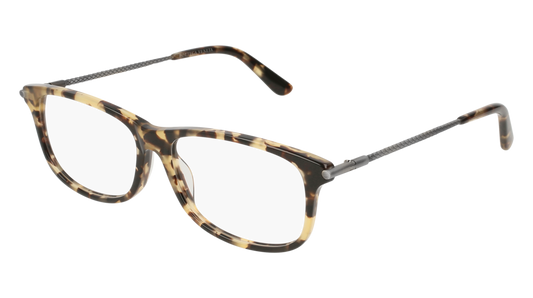 Bottega Veneta Optical Frame Man Havana Silver Transparent