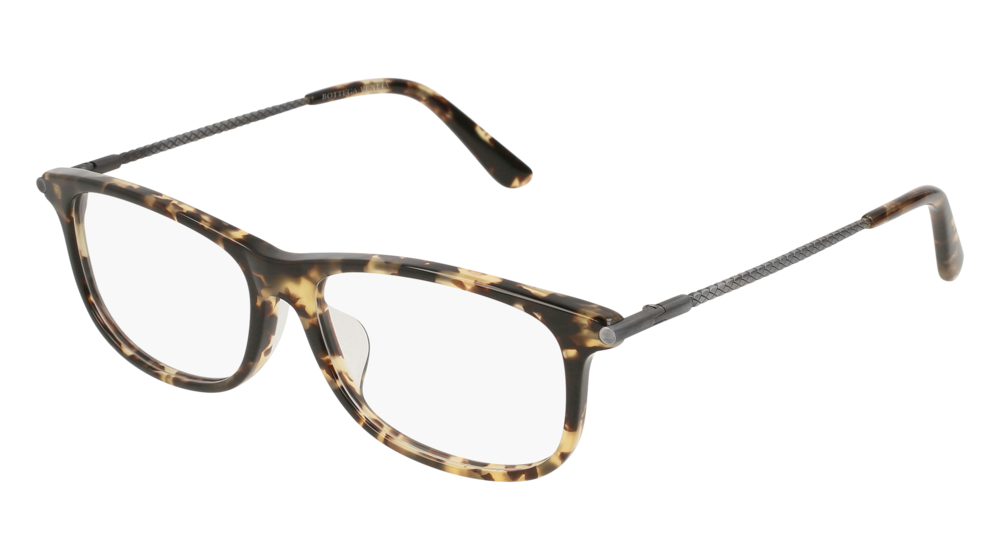 Bottega Veneta Optical Frame Man Havana Silver Transparent