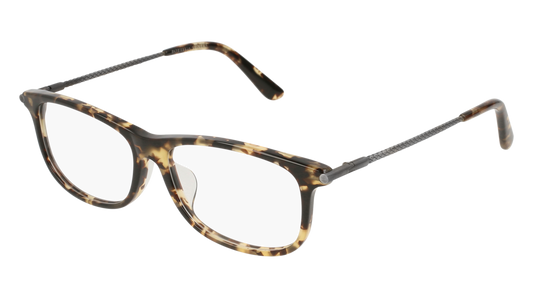 Bottega Veneta Optical Frame Man Havana Silver Transparent