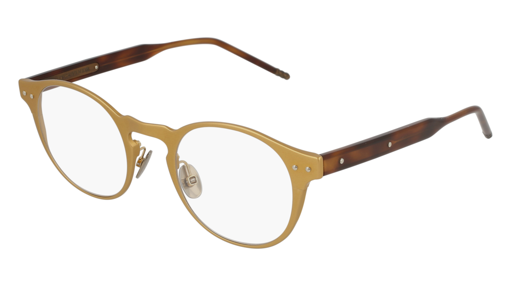 Bottega Veneta Optical Frame Man Bronze Havana Transparent