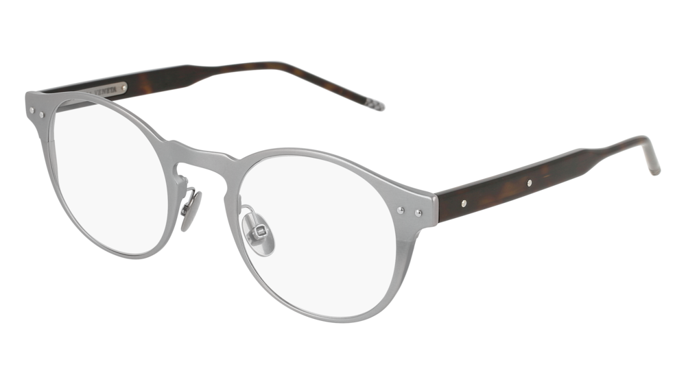 Bottega Veneta Optical Frame Man Ruthenium Havana Transparent