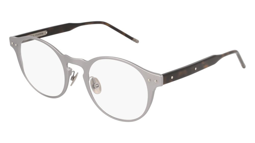 Bottega Veneta Optical Frame Man Ruthenium Havana Transparent