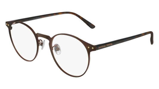 Bottega Veneta Optical Frame Man Brown Havana Transparent