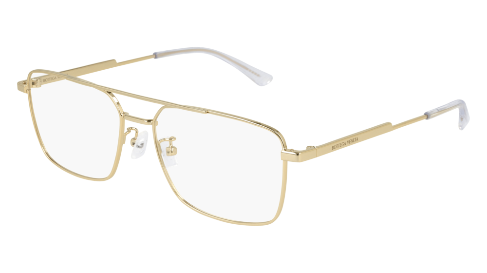 Bottega Veneta Optical Frame Man Gold Gold Transparent