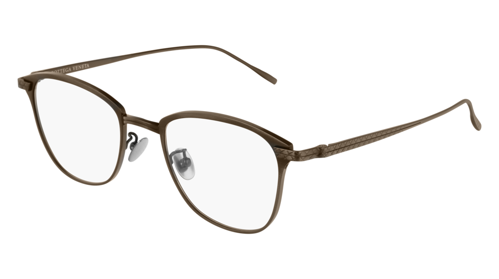 Bottega Veneta Optical Frame Man Bronze Bronze Transparent