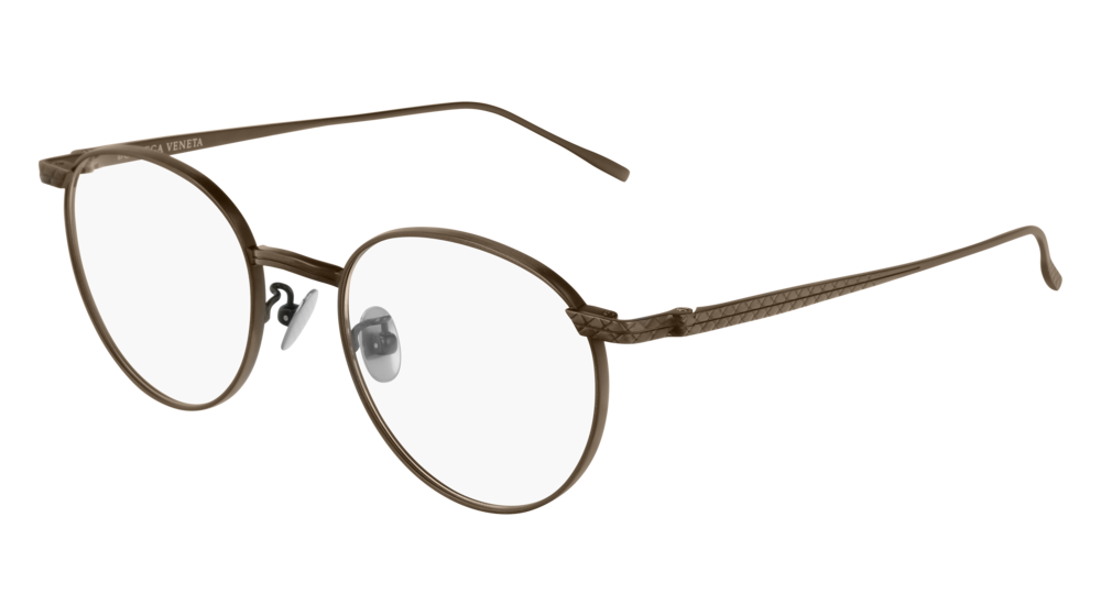 Bottega Veneta Optical Frame Man Bronze Bronze Transparent