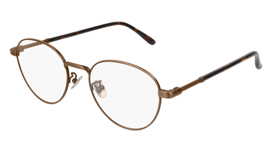 Bottega Veneta Optical Frame Unisex Bronze Bronze Transparent