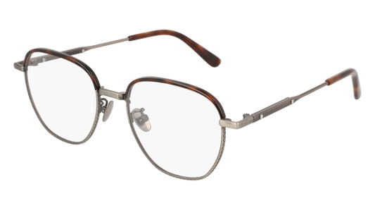 Bottega Veneta Optical Frame Unisex Silver Silver Transparent