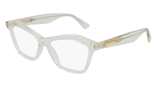 Bottega Veneta Optical Frame Woman Beige Beige Transparent