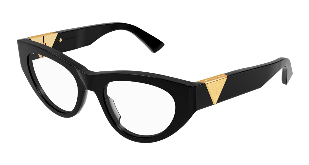 Bottega Veneta Optical Frame Woman Black Black Transparent