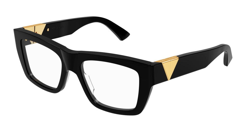 Bottega Veneta Optical Frame Woman Black Black Transparent