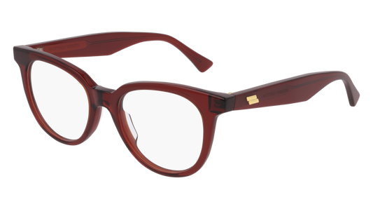 Bottega Veneta Optical Frame Woman Burgundy Burgundy Transparent