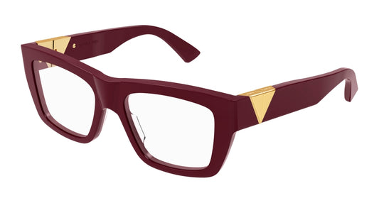 Bottega Veneta Optical Frame Woman Burgundy Burgundy Transparent