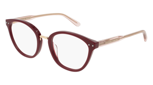 Bottega Veneta Optical Frame Woman Burgundy Nude Transparent